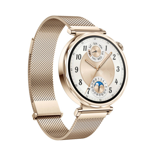 Die Huawei Watch GT 5 41 mm in Gold (Bild: Huawei)